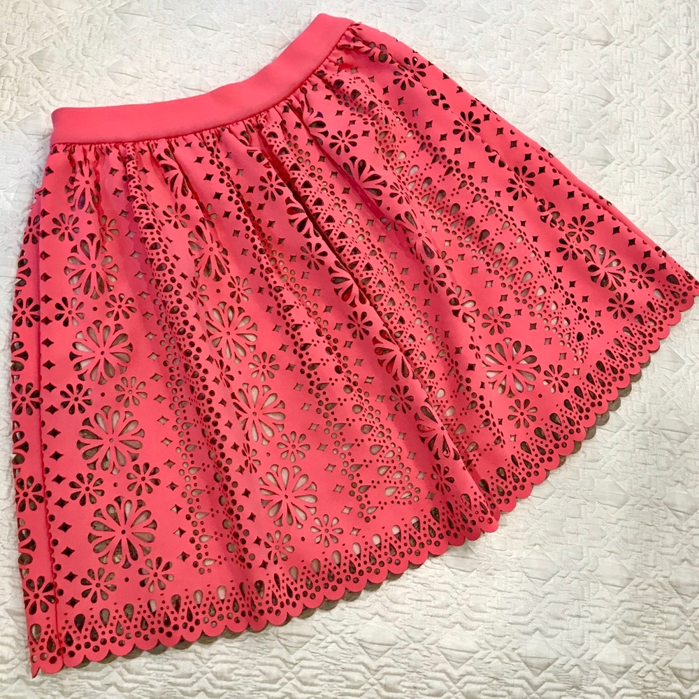MANOUSH Rayure Fleur Neoprene Skirt NWOT - Picture 6 of 6